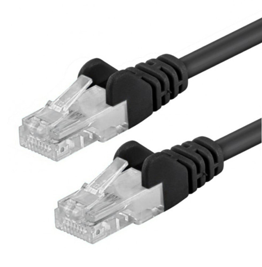 Cavo di rete Patch CCA Cat. 5e Nero UTP 0.5 mt